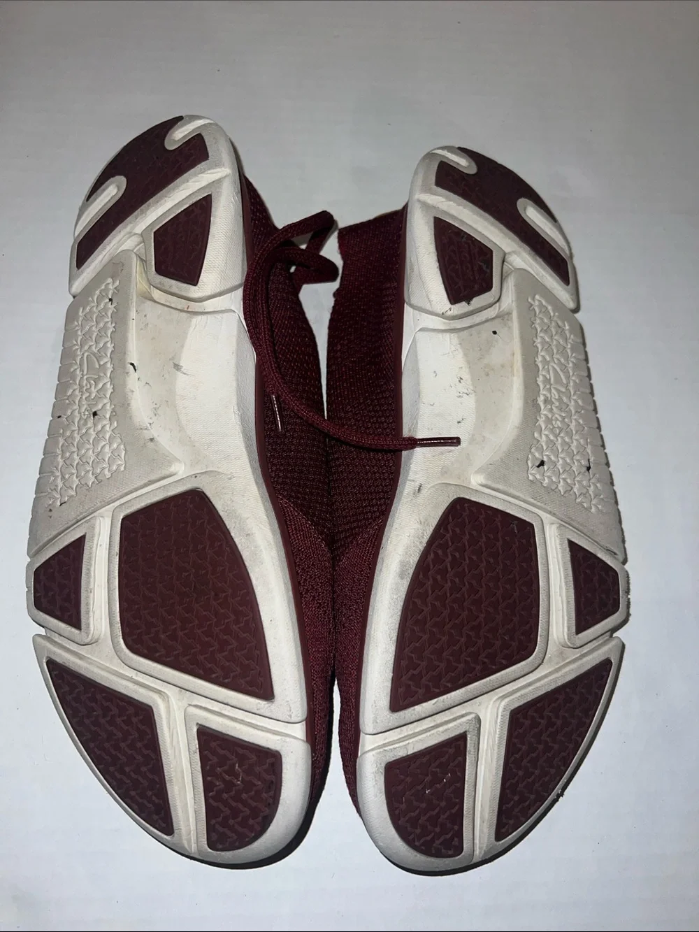 Clarks Knit Lace-Up Athletic Sneakers - White, Burgundy, Black, Navy
